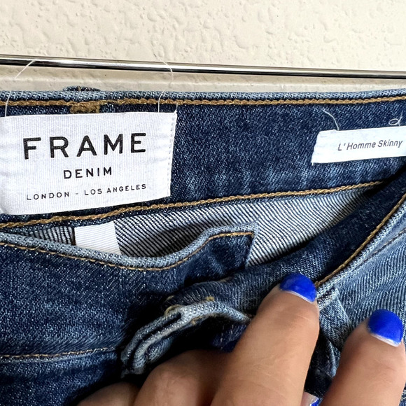 FRAME Demin Jeans L'Homme Skinny Sz 29 - Picture 4 of 10